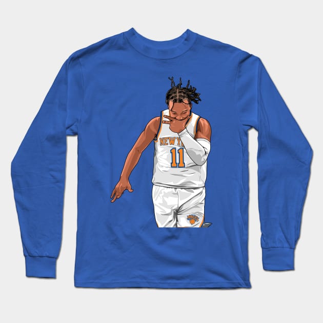 JALEN BRUNSON Long Sleeve T-Shirt by origin illustrations